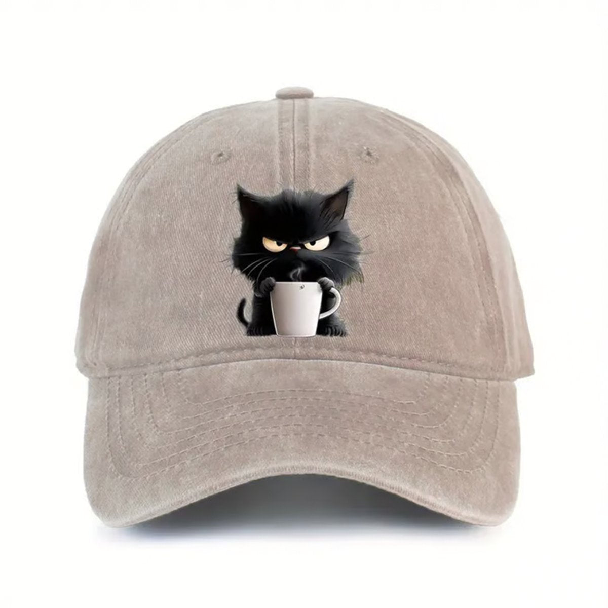 ALBI | Gorra de béisbol vintage con motivo de gatos