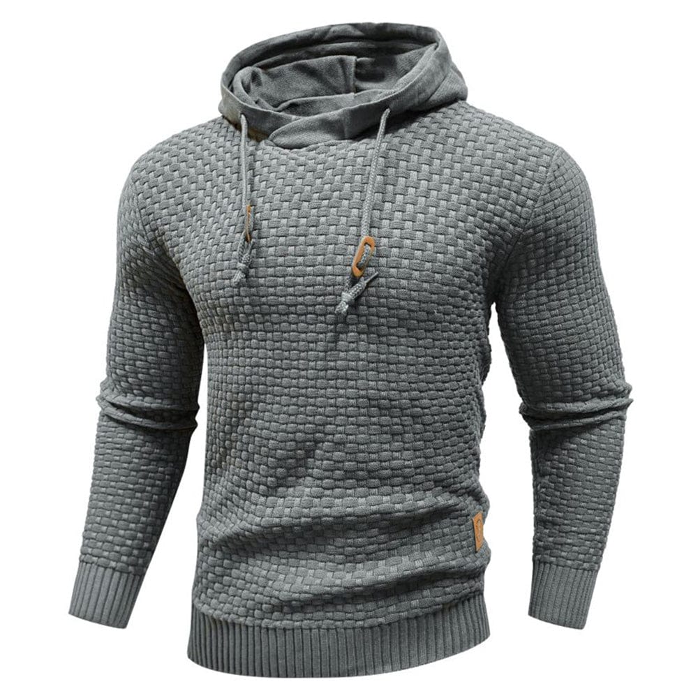 Sudadera con capucha para hombre ALBI - Sudaderas con capucha - color gris - detalle de tejido