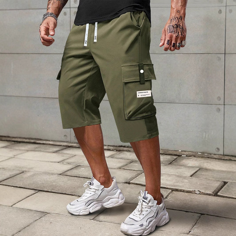 Pantalones cargo con cordón ALBI - Pantalones cortos tipo cargo - vista de conjunto