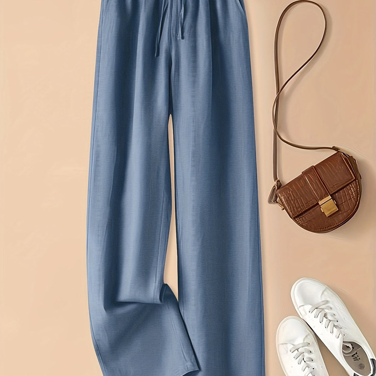 Pantalones de lino de cintura alta: ligeros y transpirables ALBI - imagen 16