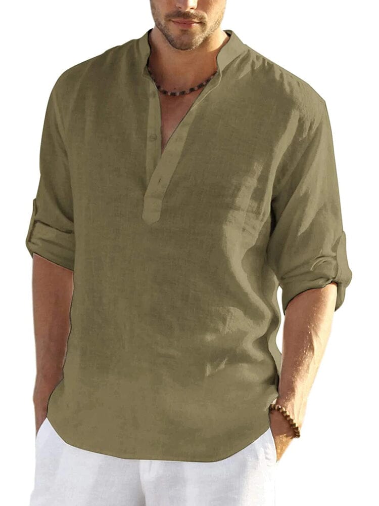 Camisa de mezcla de lino ALBI - Camisas - imagen 8