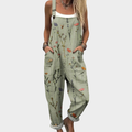 Mono de lino con estampado floral ALBI - Ropa de una pieza - foto principal