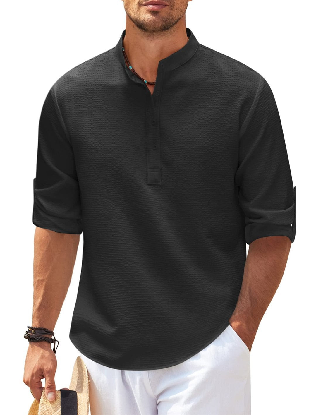 Camisa de lino ALBI - Camisas - vista lateral