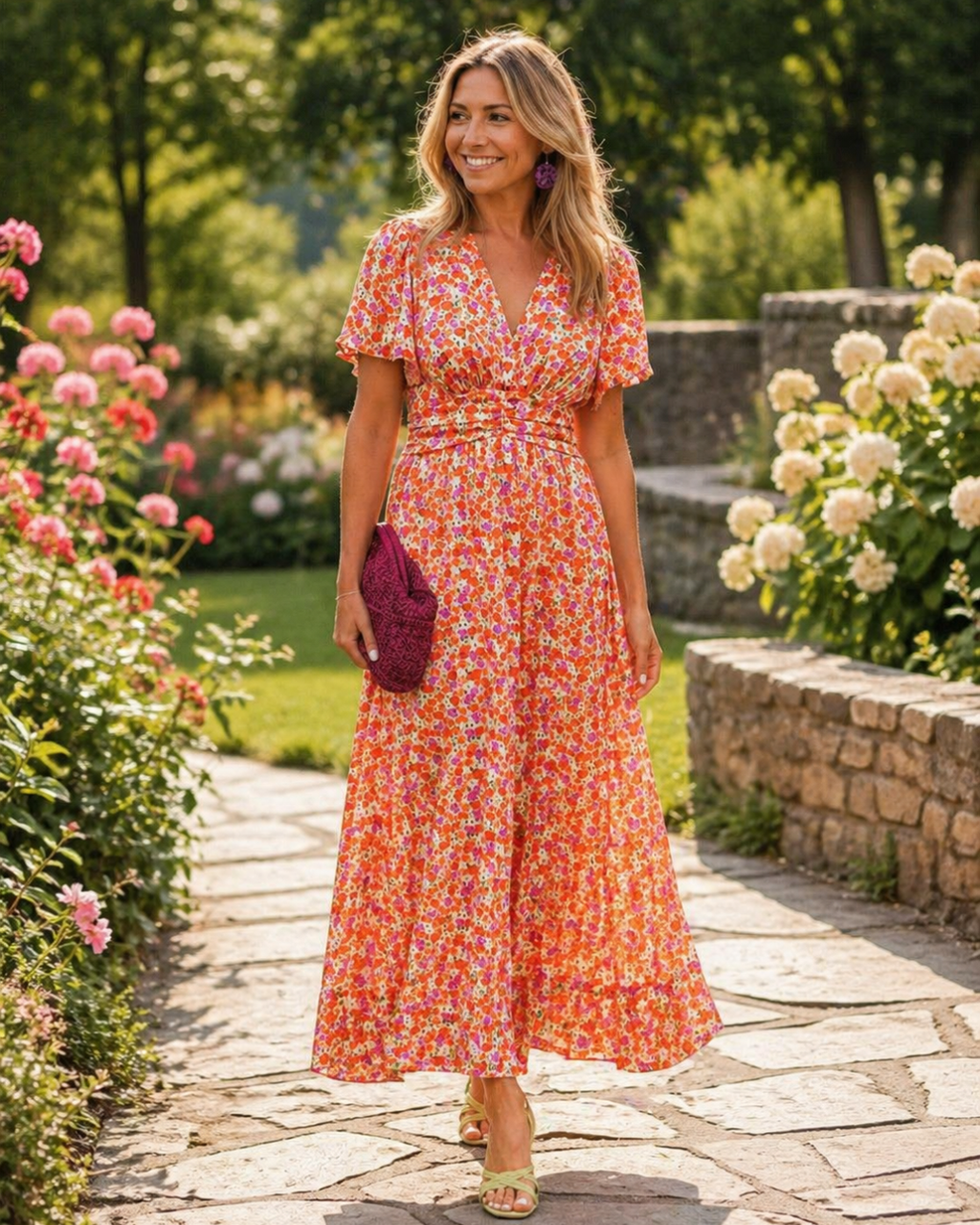 Vestido de verano de corte fluido ALBI - Vestidos - foto principal