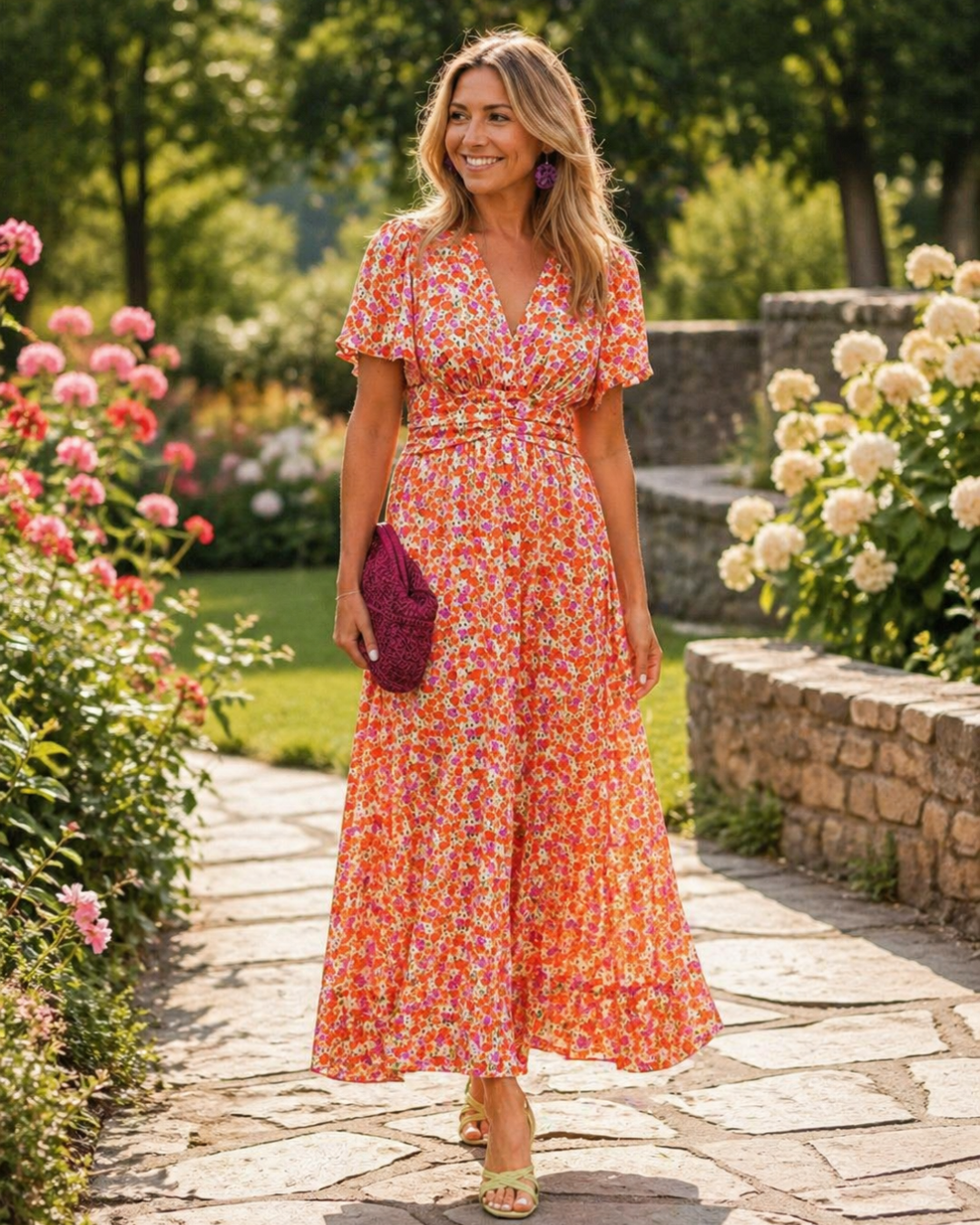 Vestido de verano de corte fluido ALBI - Vestidos - foto principal