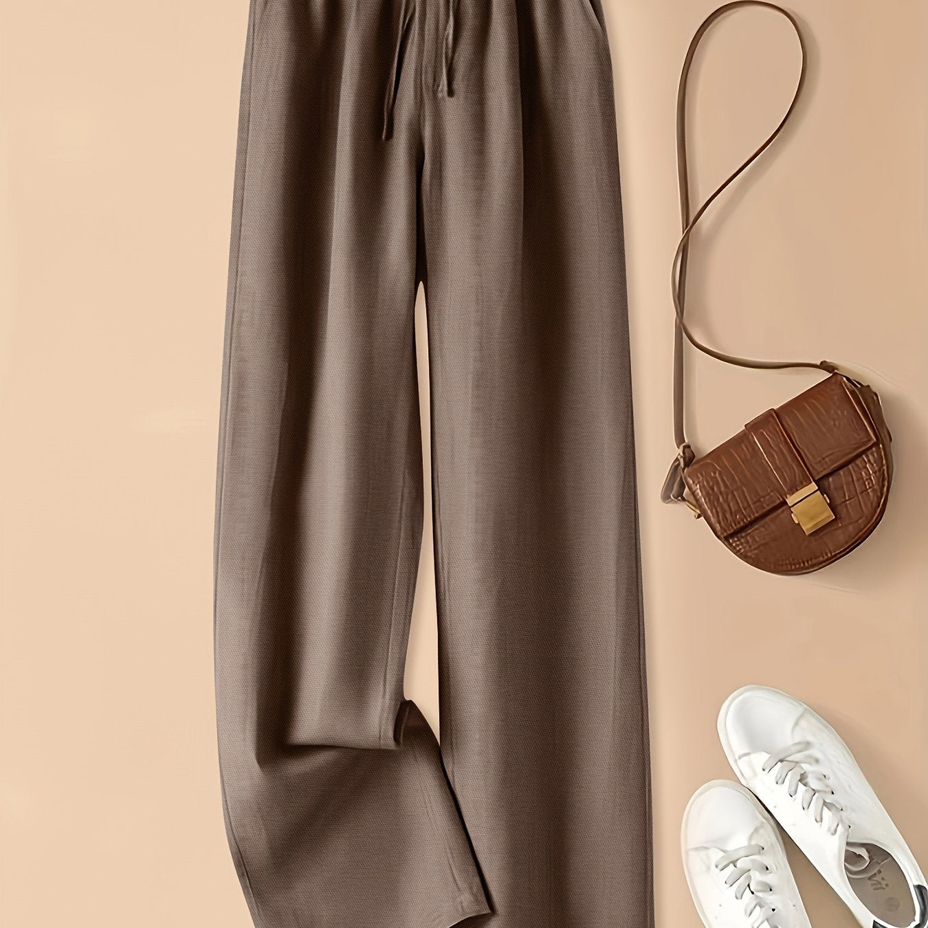 Pantalones de lino de cintura alta: ligeros y transpirables ALBI - imagen 9