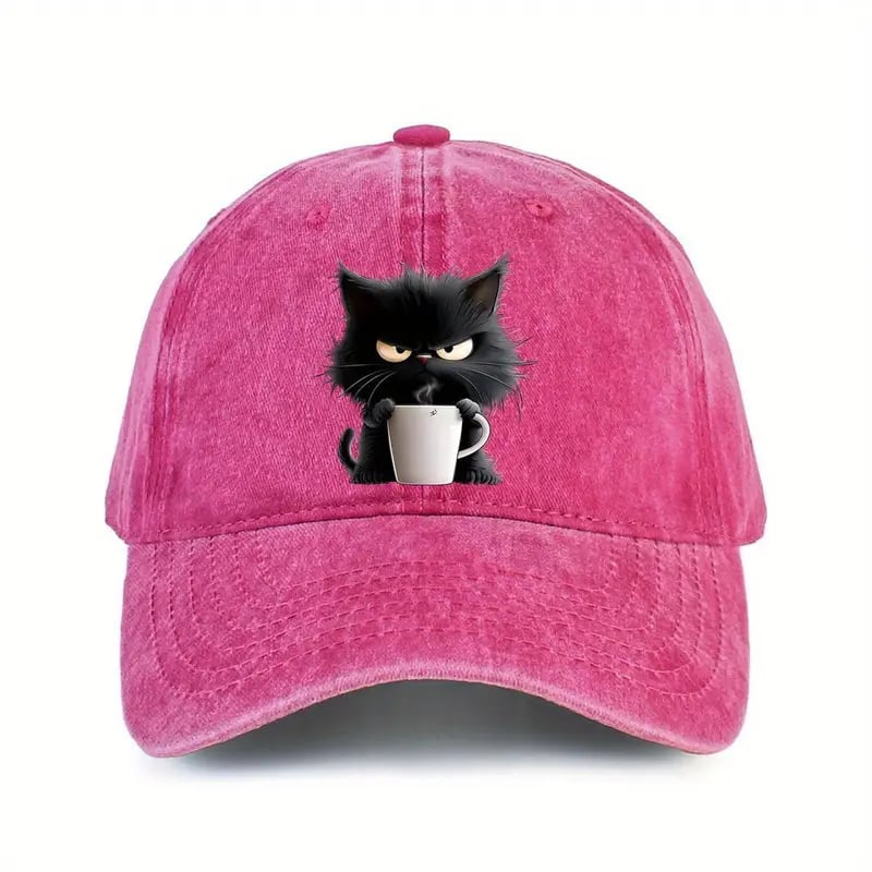Gorra de béisbol vintage con motivo de gatos ALBI - foto principal