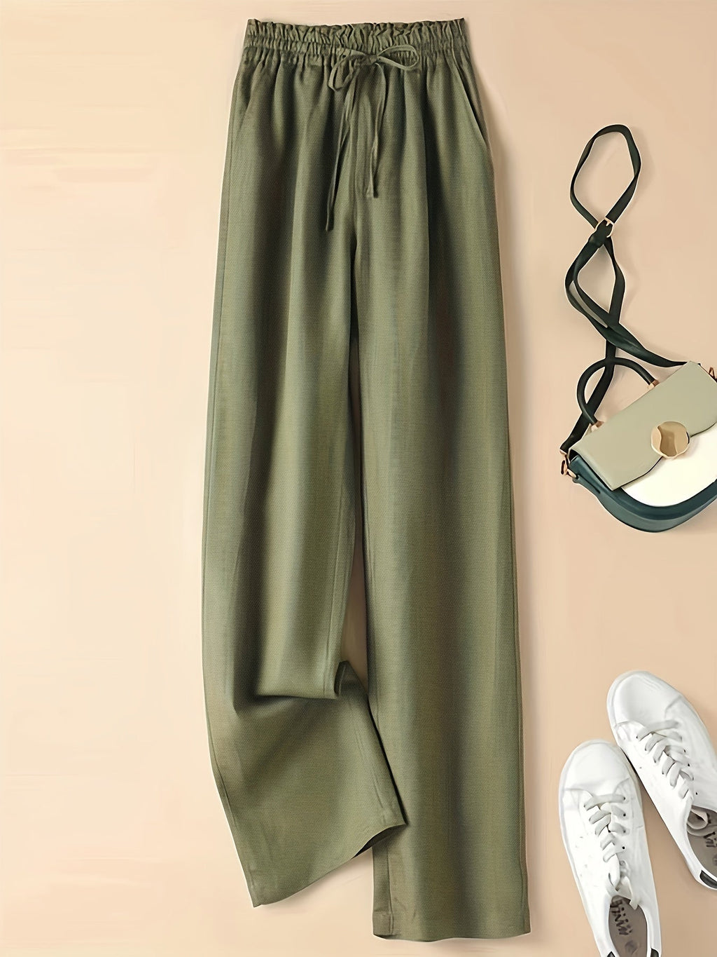 ALBI | Pantalones de lino de cintura alta: ligeros y transpirables