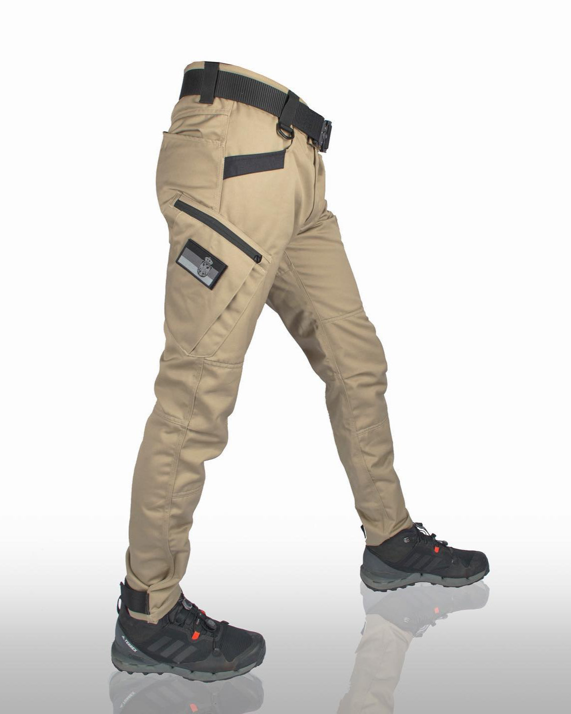 Pantalones tácticos cargo de corte ajustado ALBI - Pantalones tipo cargo - detalle de tejido