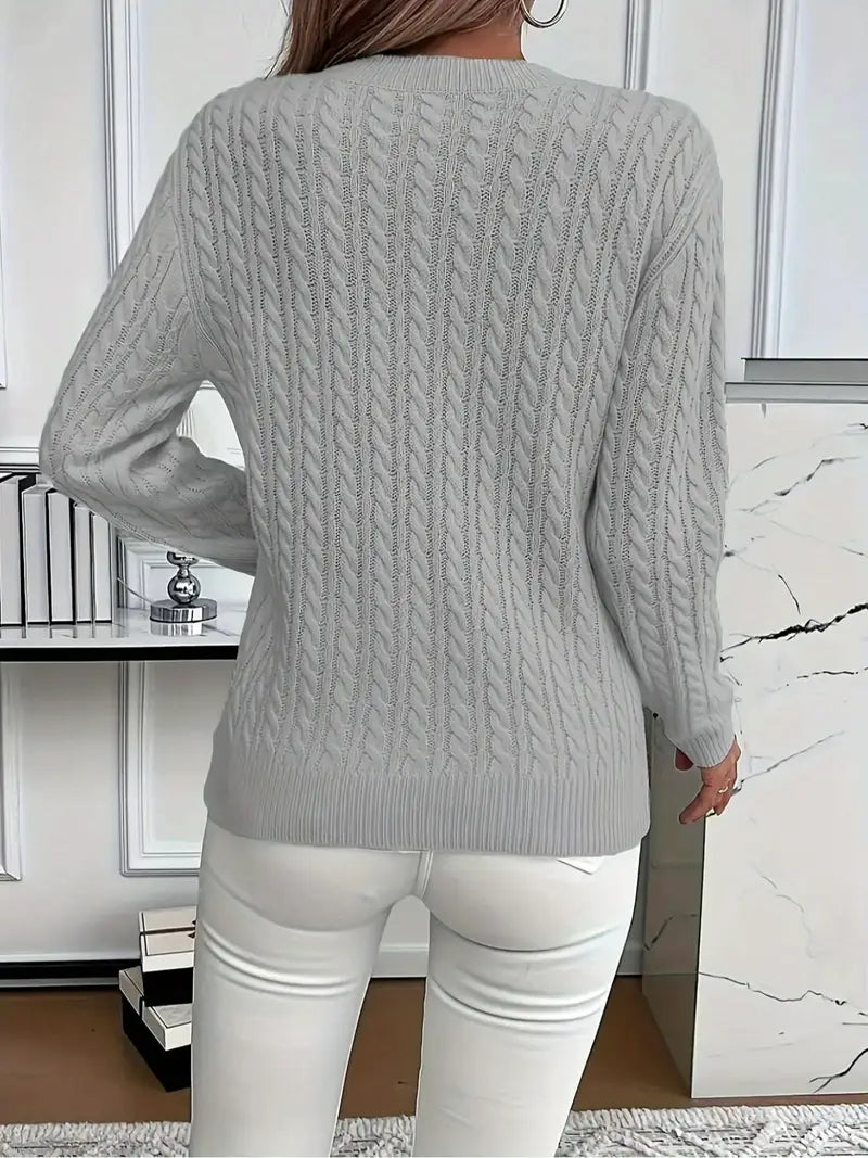 ALBI | Cómodo jersey de punto trenzado