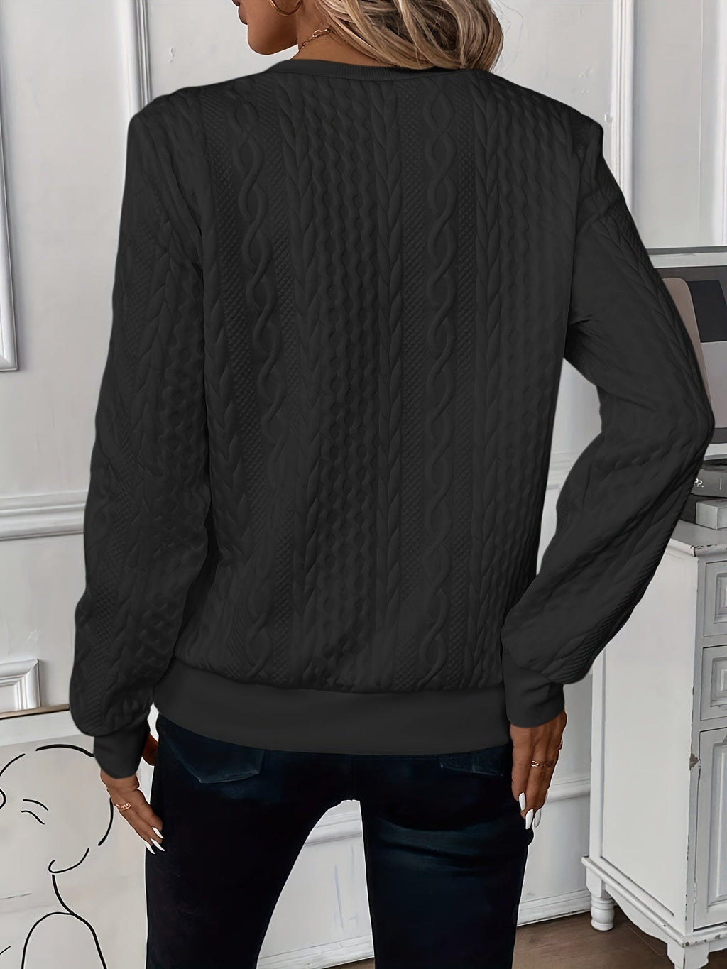 Elegante jersey de punto con cremallera ALBI - Suéteres - imagen 10