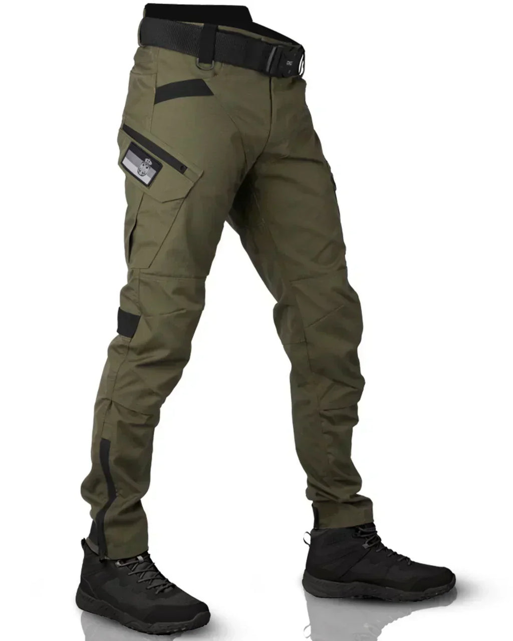 Pantalones tácticos cargo de corte ajustado ALBI - Pantalones tipo cargo - vista frontal