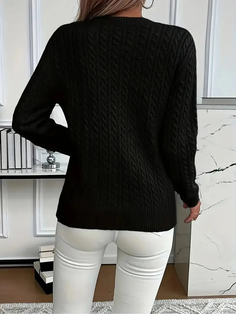 ALBI | Cómodo jersey de punto trenzado