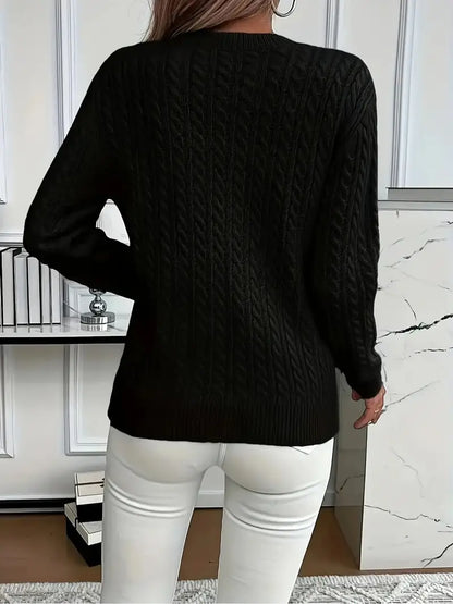 ALBI | Cómodo jersey de punto trenzado