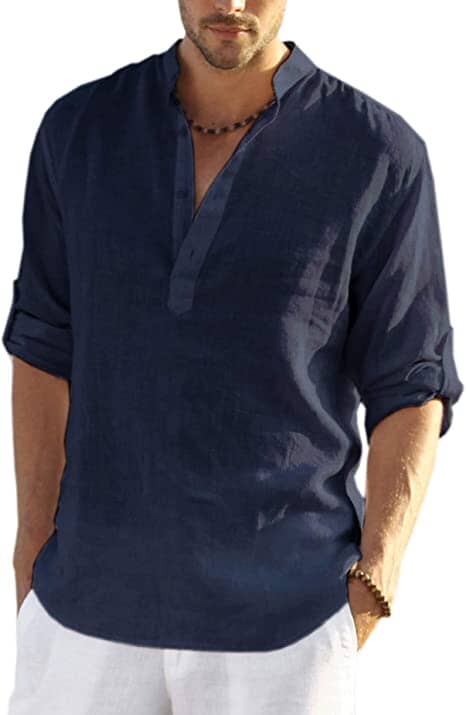 Camisa de mezcla de lino ALBI - Camisas - imagen 12