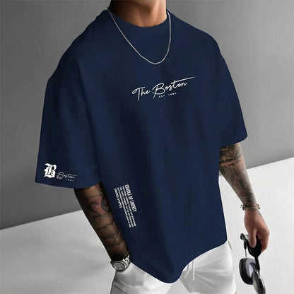 ALBI | Camiseta urbana oversize con estampado gráfico