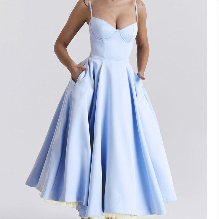 Vestido midi romántico de verano ALBI - Vestidos - vista de conjunto