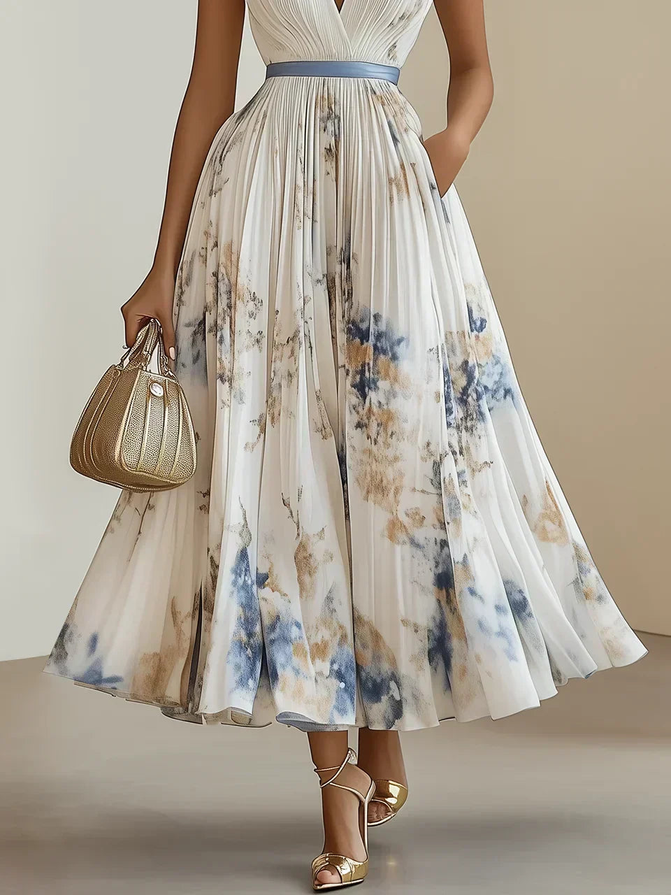 Elegante vestido con estampado floral ALBI - Vestidos - imagen 8