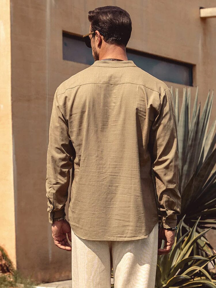 Camisa de mezcla de lino ALBI - Camisas - imagen 17