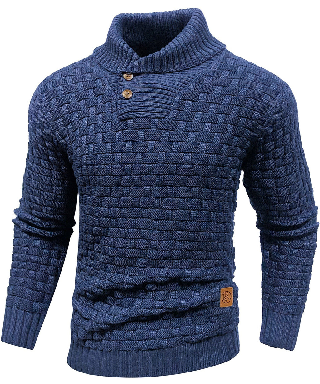 Jersey de canalé ALBI - Suéteres - color azul - vista de conjunto