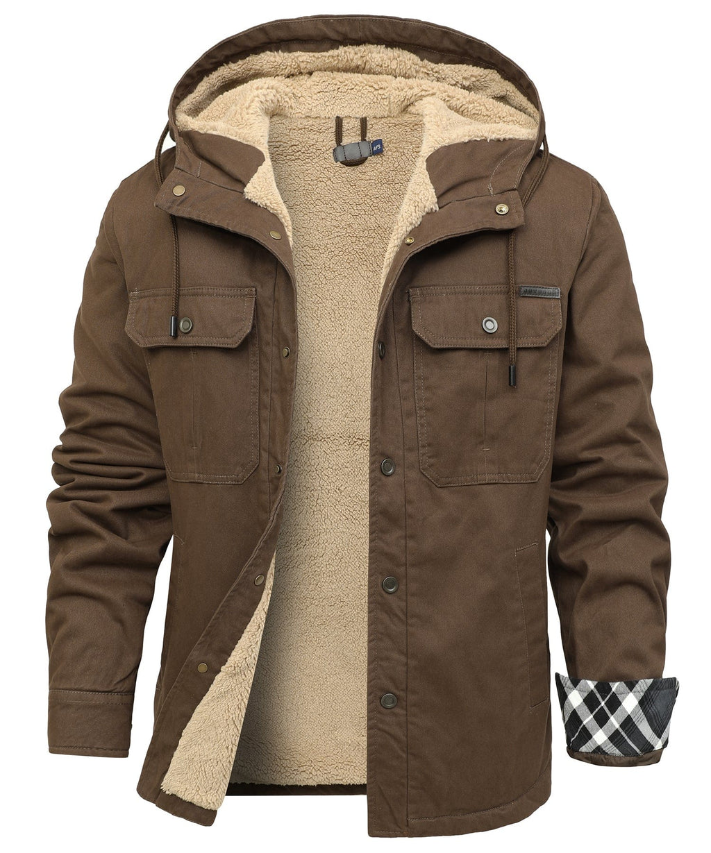 Chaqueta polar ALBI - Chaquetas y abrigos - color marrón - vista trasera