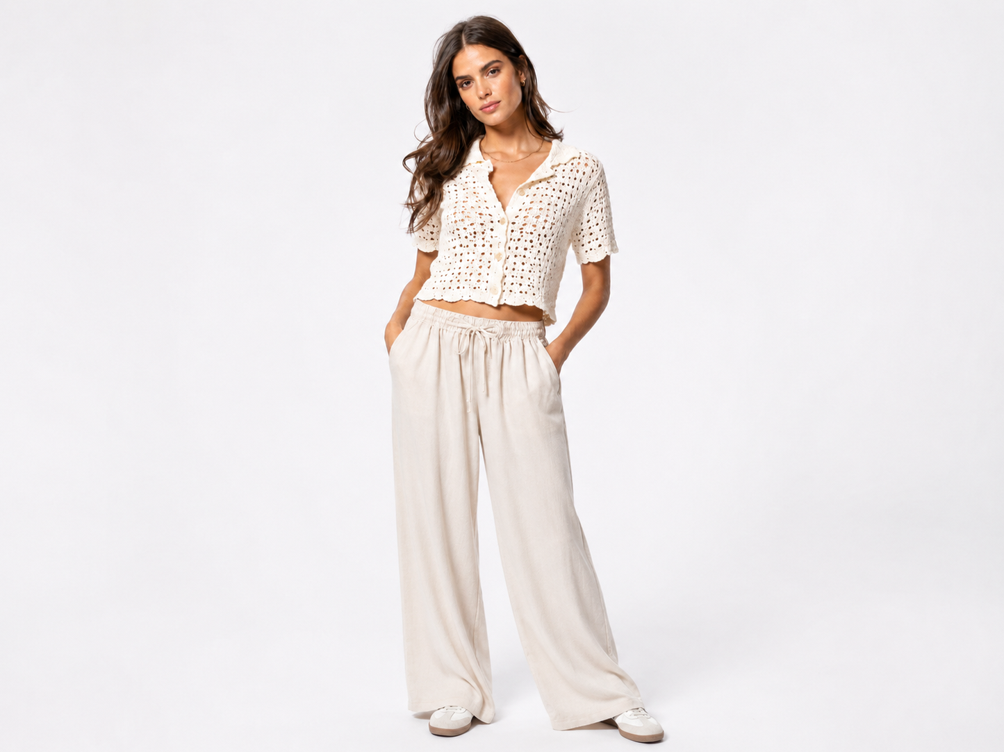ALBI | Pantalones de lino de cintura alta: ligeros y transpirables