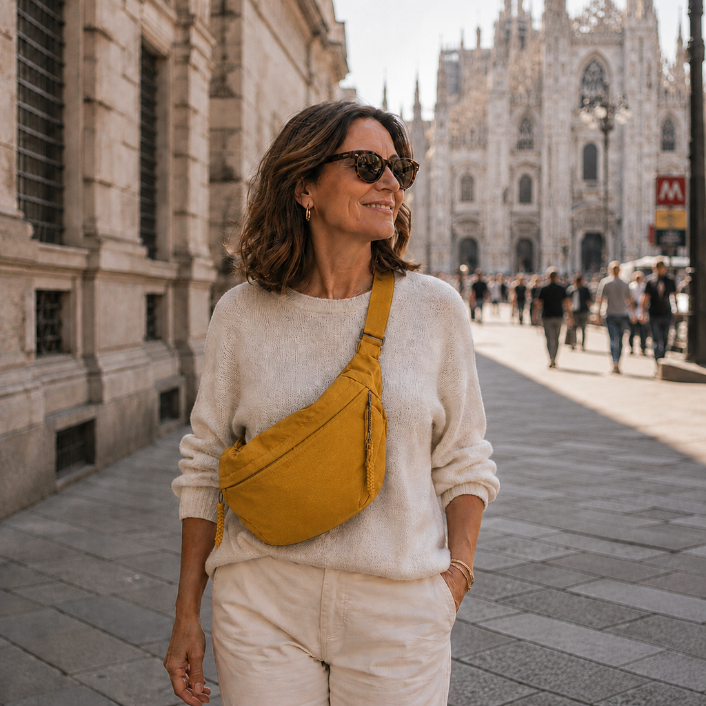 Luce | Bolso de hombro color ocre