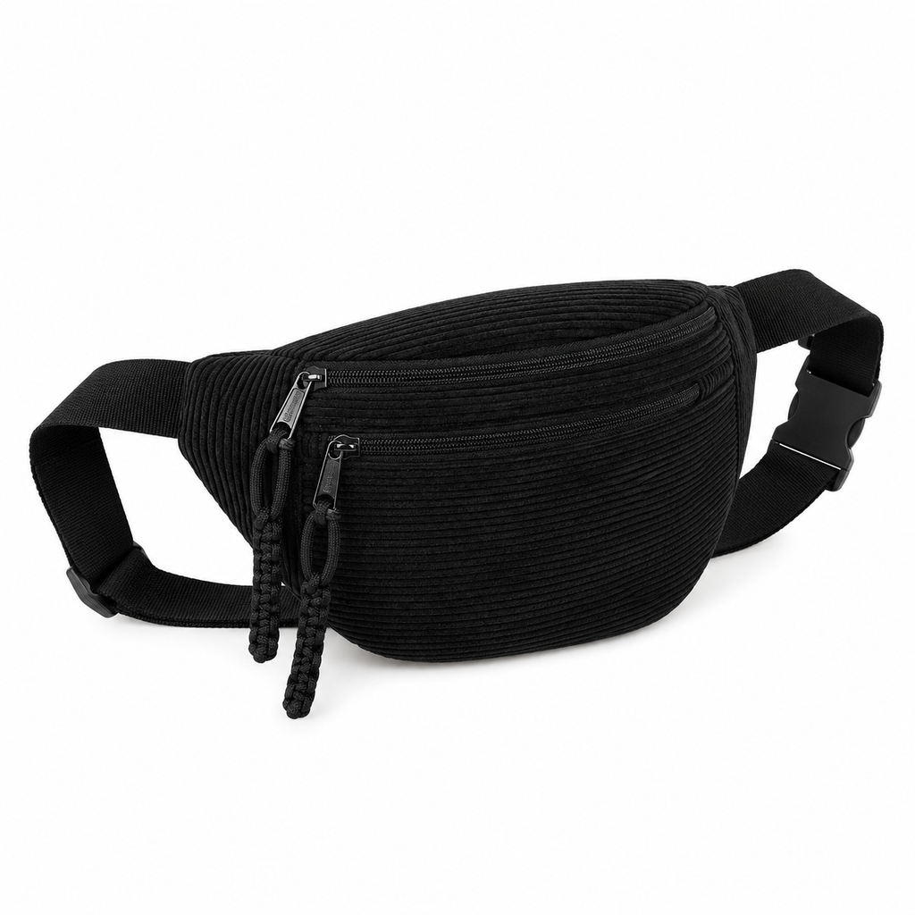 Petra | Bolso de hombro de terciopelo acanalado
