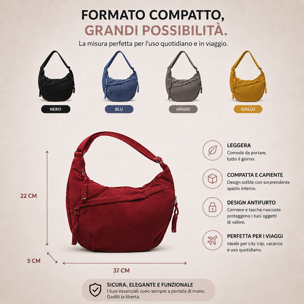 Elena | Borsa a Spalla Beige