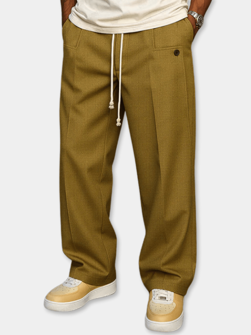 Pantalones de chándal modernos de corte recto ALBI - vista de conjunto