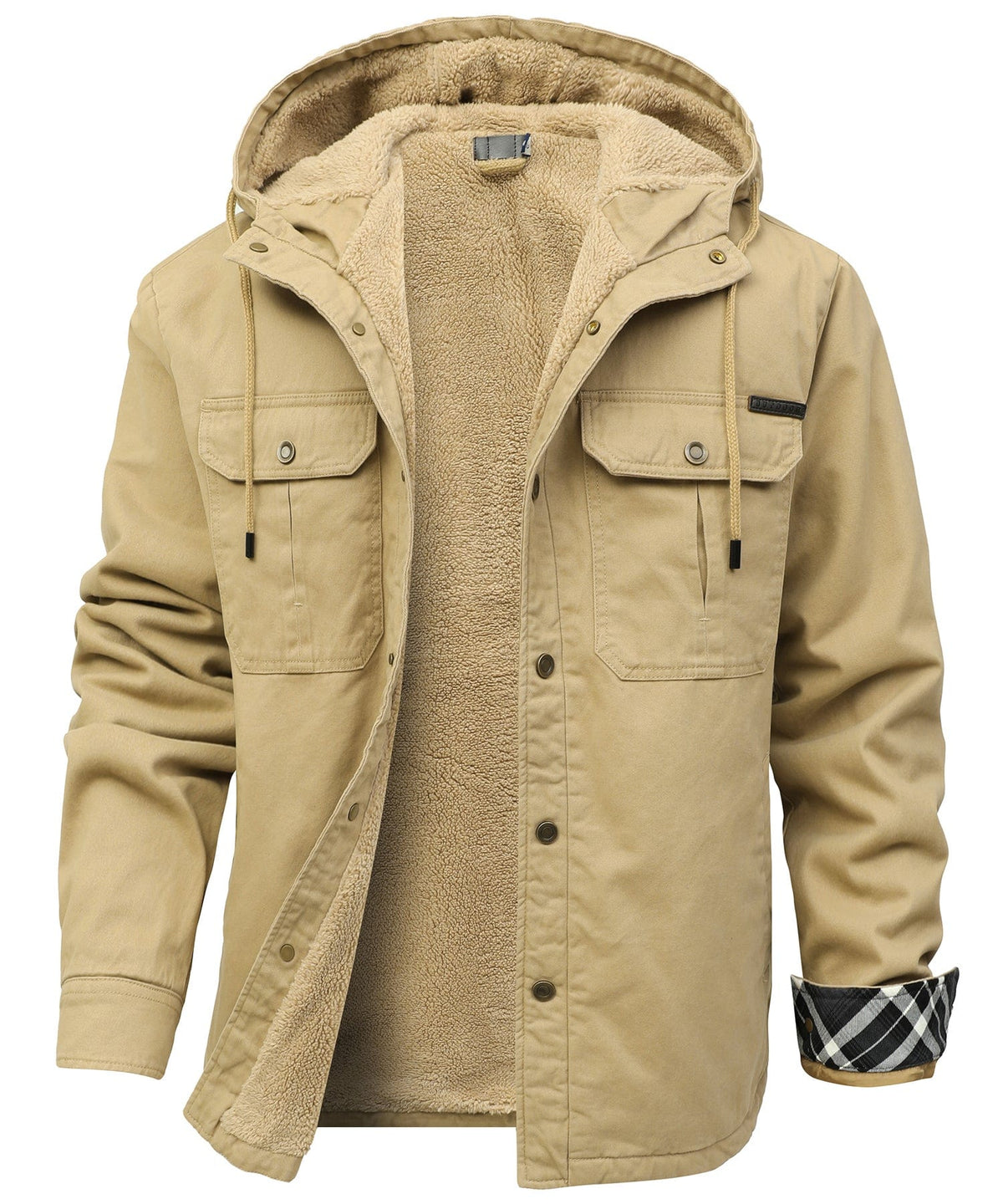 Chaqueta polar ALBI - Chaquetas y abrigos - color caqui - vista lateral