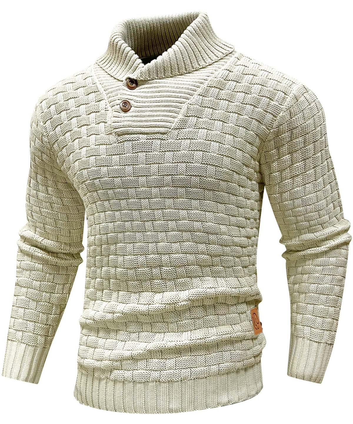 Jersey de canalé ALBI - Suéteres - color caqui - puesto en modelo
