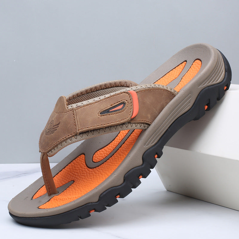 Sandalias de piel con plantilla cómoda ALBI - foto principal