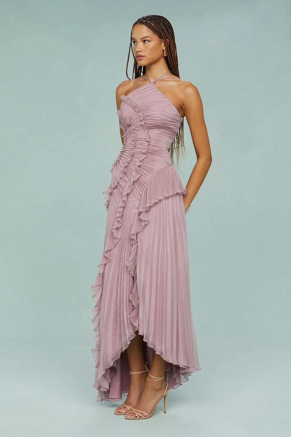 Vestido con volantes en espiral ALBI - Vestidos - vista de conjunto