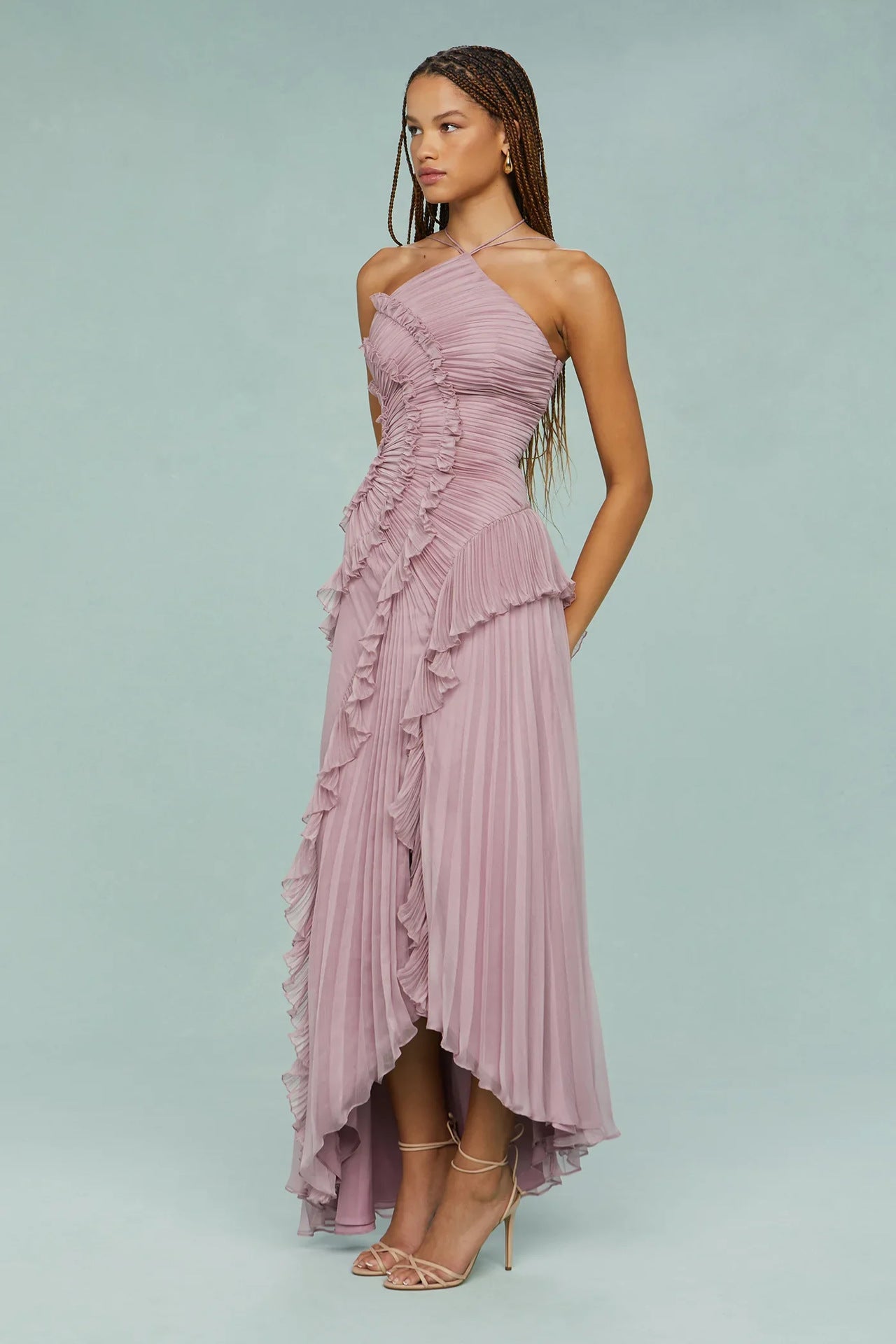 ALBI | Vestido con volantes en espiral