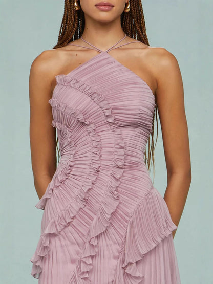 ALBI | Vestido con volantes en espiral