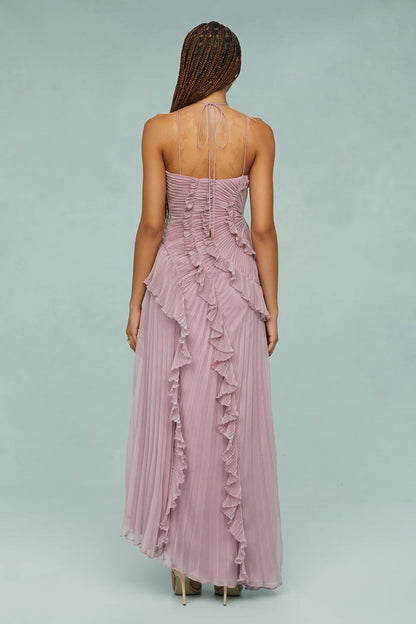 ALBI | Vestido con volantes en espiral