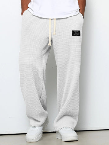 Pantalones anchos con cintura ajustable ALBI - vista frontal
