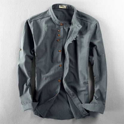 ALBI | Camisa de lino con cuello redondo
