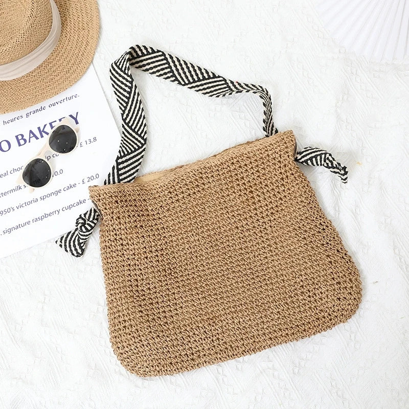 Bolso tote boho tejido – Bolso informal de playa y para diario ALBI - Bolsos estilo shopper - vista de conjunto