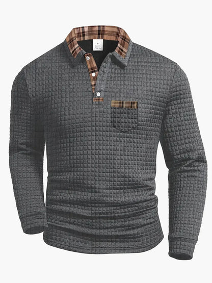 ALBI | Polo de manga larga con diseño acolchado