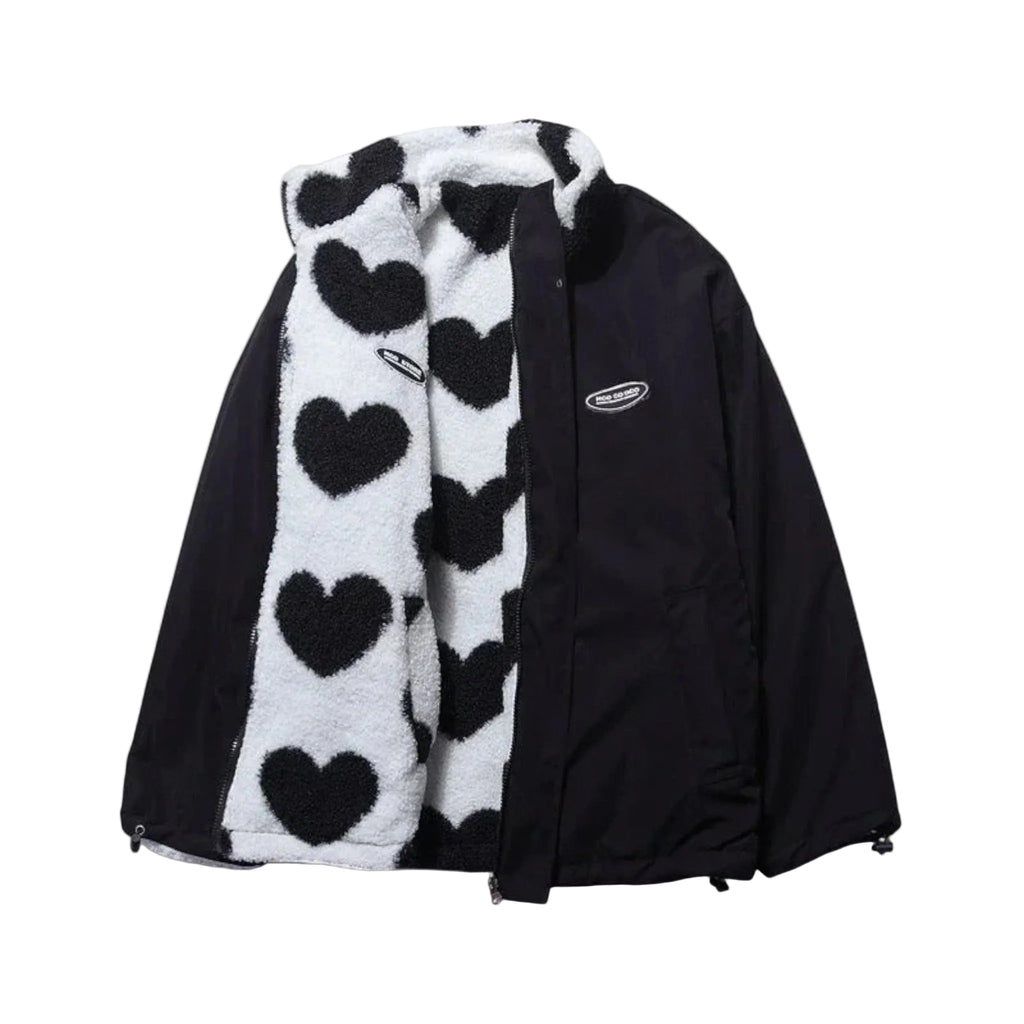 Chaqueta reversible con diseño de corazones ALBI - foto principal
