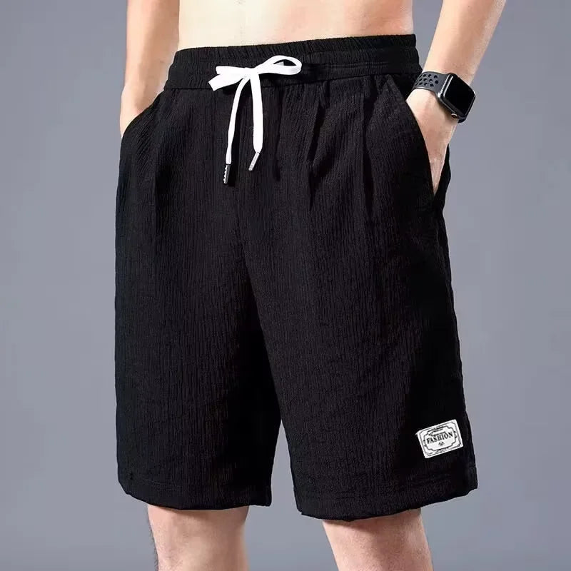 Pantalones cortos deportivos transpirables de seda de hielo ALBI - foto principal