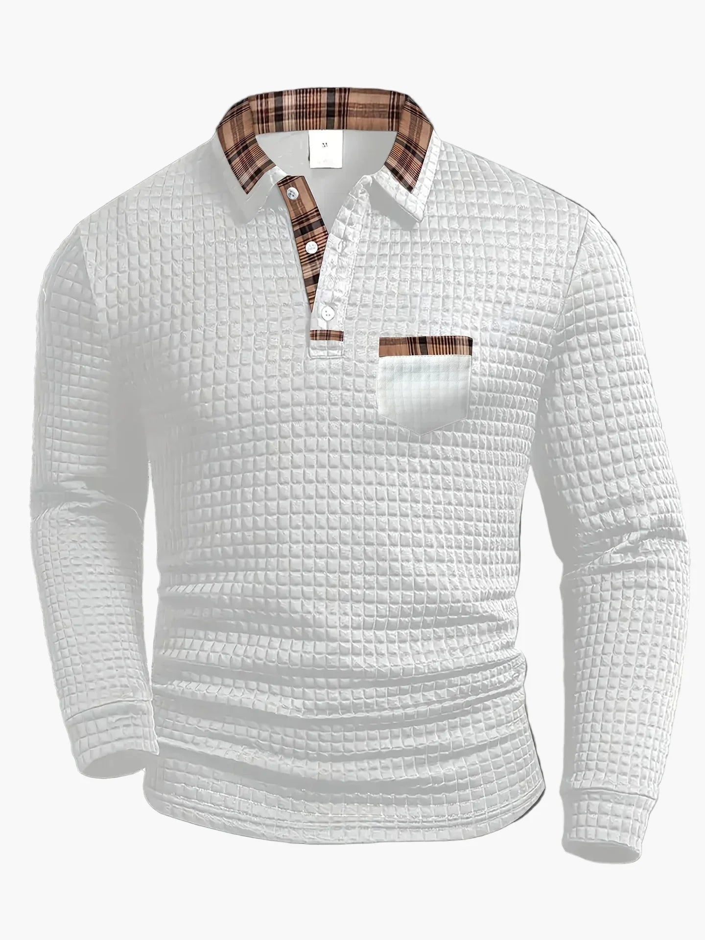 ALBI | Polo de manga larga con diseño acolchado