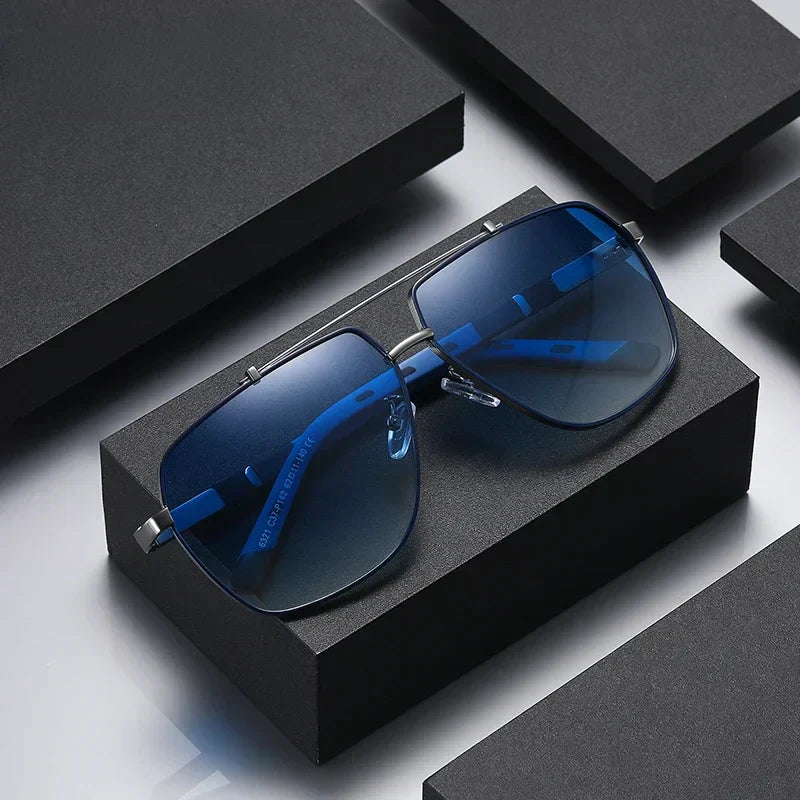 Gafas de sol aviador polarizadas ALBI - puesto en modelo