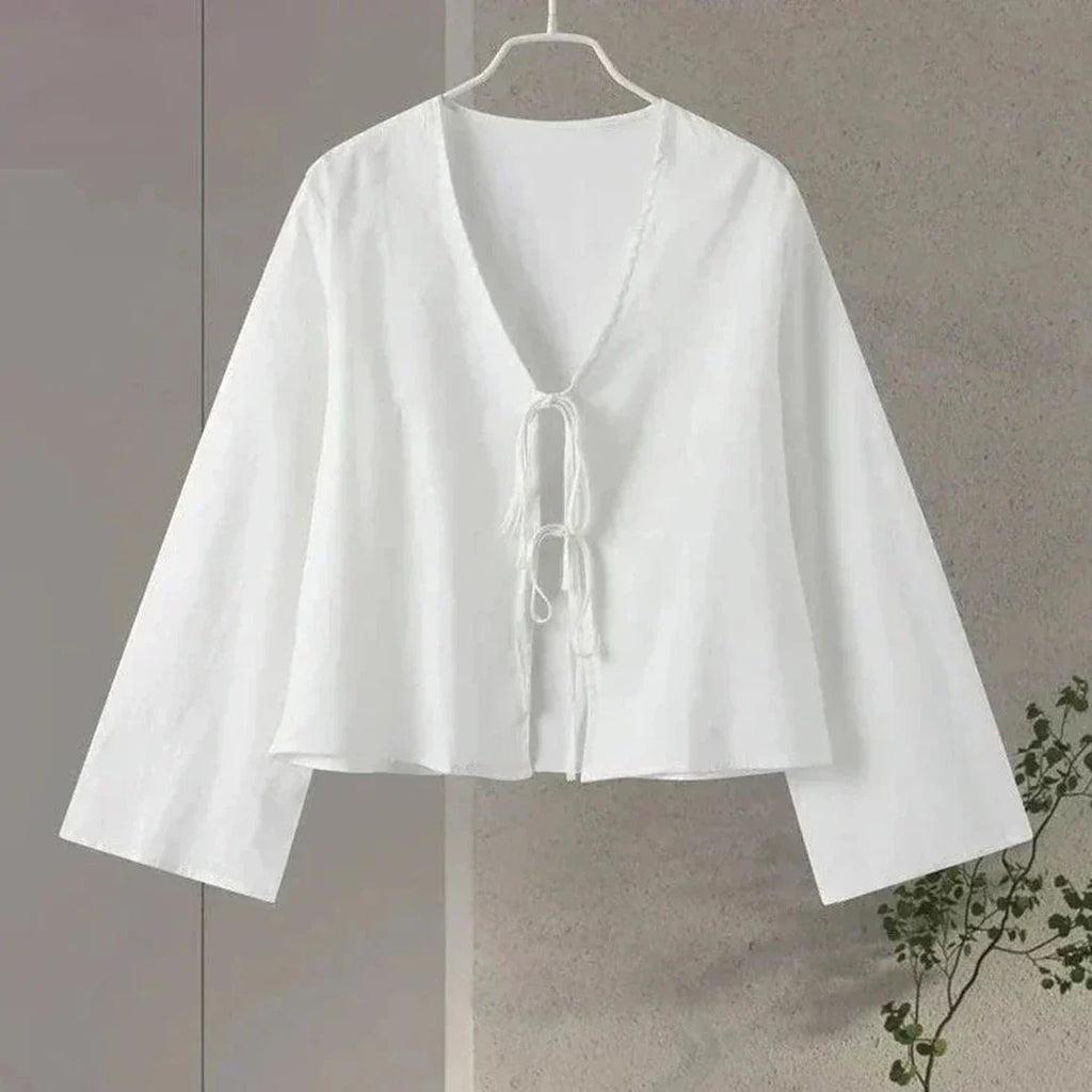 Blusa elegante cierre de lazos ALBI - Blusas - vista de conjunto