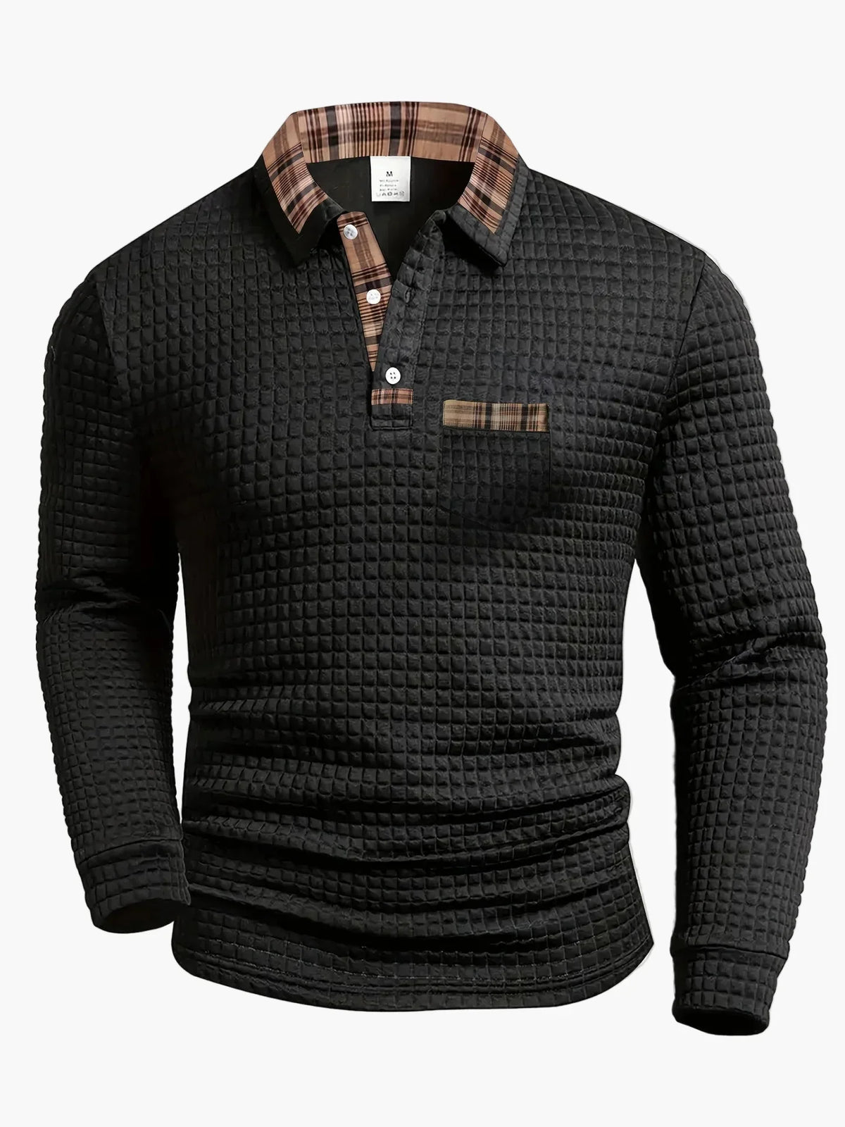 Polo de manga larga con diseño acolchado ALBI - vista lateral
