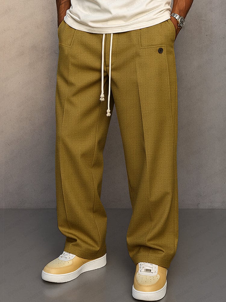 Pantalones de chándal modernos de corte recto ALBI - vista frontal