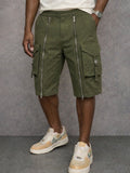 Pantalones cortos cargo tácticos con detalles de cremallera ALBI - Pantalones cortos tipo cargo - foto principal