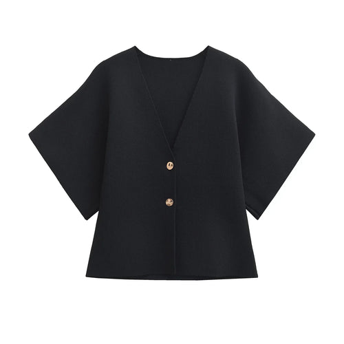 Blusa minimalista y elegante con cierre de botones ALBI - Blusas - vista frontal